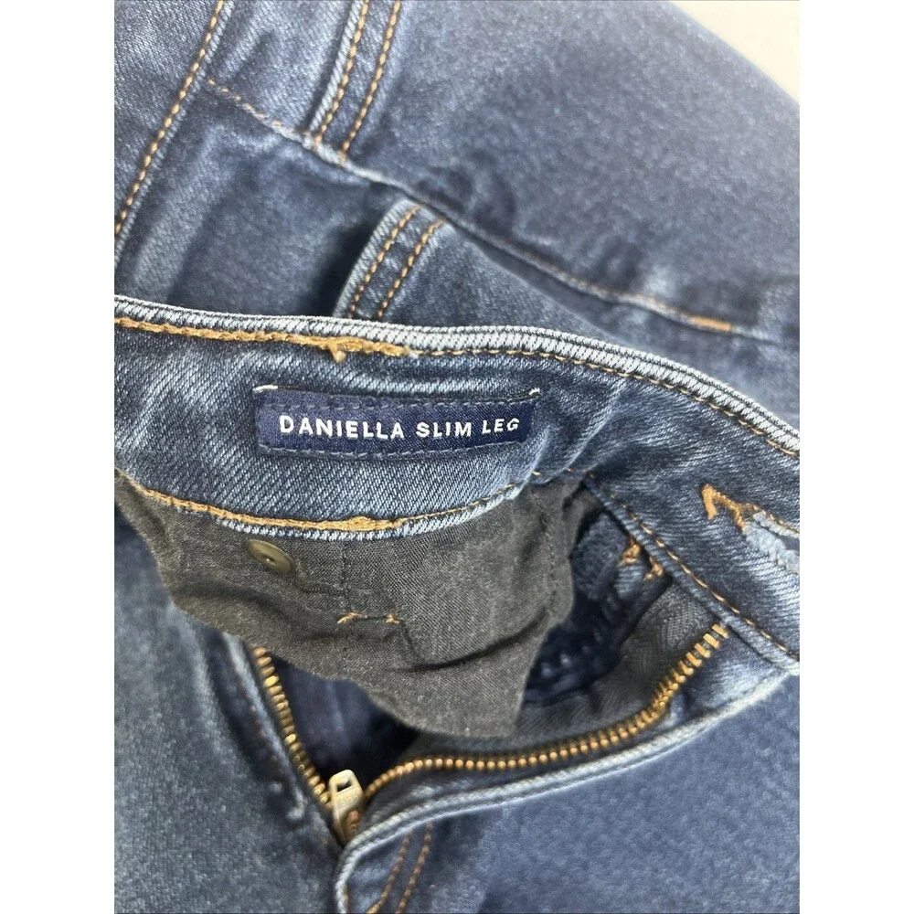 Chaps Denim Daniela Slim Leg Jeans Blue Size 18W